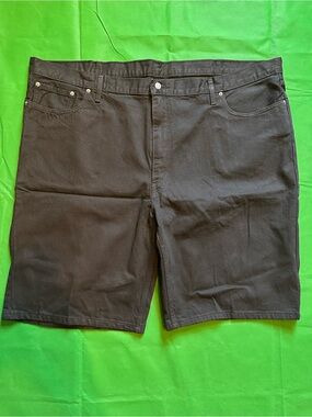 Levi’s 469 Black Denim Shorts Men’s 52 Loose Fit Jean Shorts NWOT